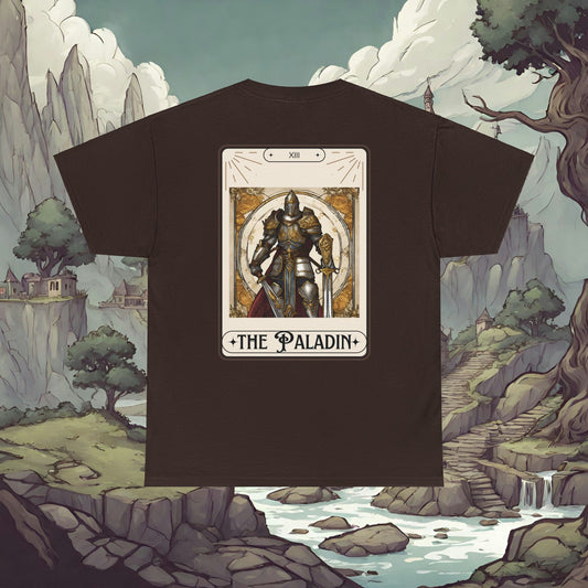 Dungeons and Dragons "The Paladin" Tarot Double Sided Shirt, Men's Women's, Class Tee for DnD, D&D Nerd Gift, Gamer Geek Gift