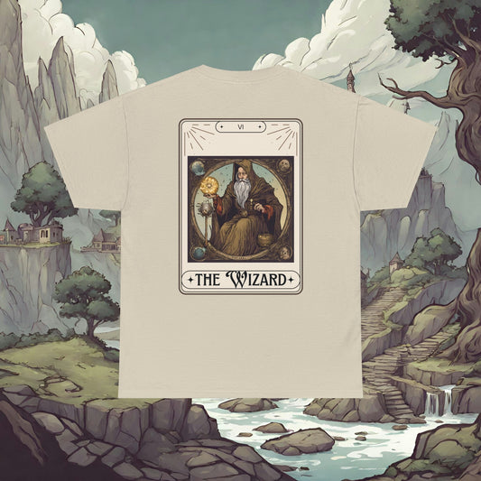 Dungeons N Dragons Wizard Tarot Double Sided Shirt, Men's Women's,