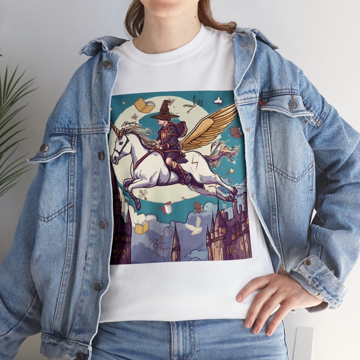 HP Unicorn Universal Inspired Tee, Men's Women's Potter Nerd Shirt, Fantasy Diagon Alley Gift, Hidden Potter, Matching Tees