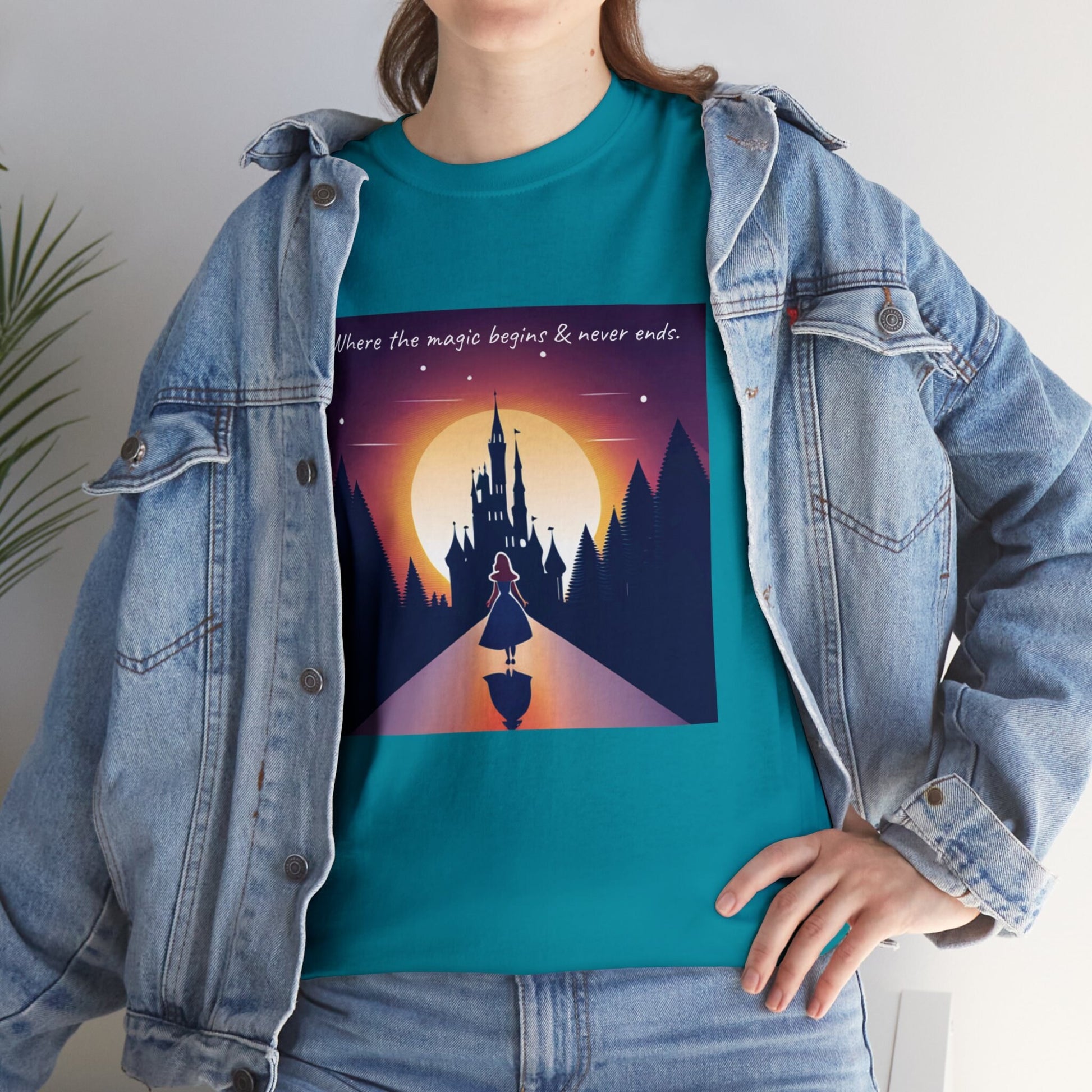 Disney Castle inspired Princess Shirt, Men's Women's Matching Tee, Dream Castle shirt, Vacation shirt, Fantasy Nerd Shirt