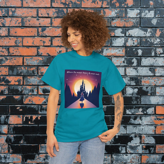 Disney Castle inspired Princess Shirt, Men's Women's Matching Tee, Dream Castle shirt, Vacation shirt, Fantasy Nerd Shirt