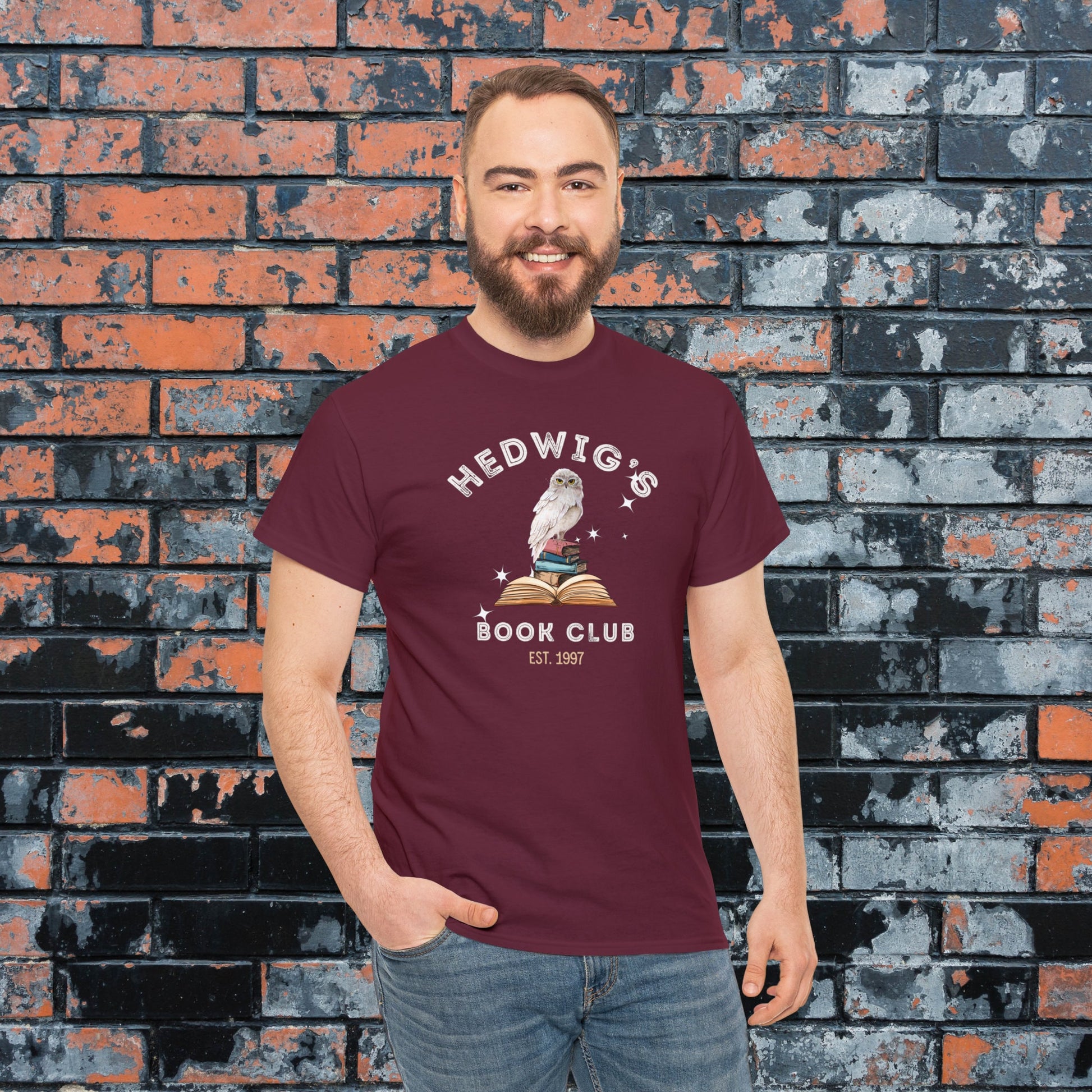 Hedwig's Book Club Est. 1997 Harry Potter Inspired Tee, Fantasy Book Worm Gifts, Universal Matching Shirts