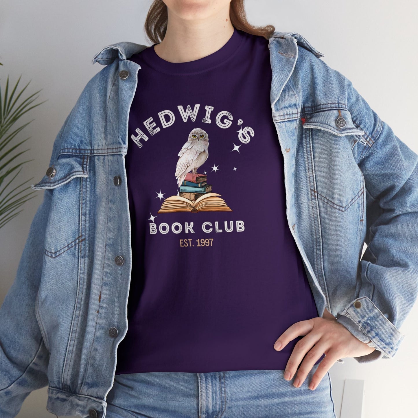 Hedwig's Book Club Est. 1997 Harry Potter Inspired Tee, Fantasy Book Worm Gifts, Universal Matching Shirts