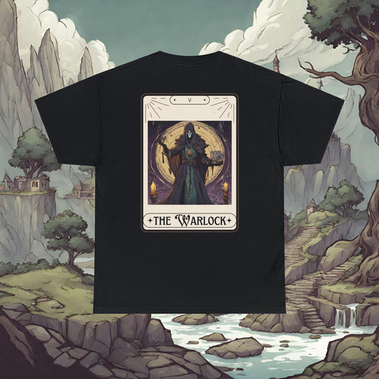 Dungeons and Dragons The Warlock Tarot Double Sided Shirt, Men's Women's, Class Tee for DnD, D&D Nerd Gift, Gamer Geek Gift