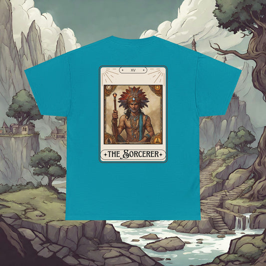 Dungeons and Dragons The Sorcerer Tarot Double Sided Shirt, Men's Women's, Class Tee for DnD, D&D Nerd Gift