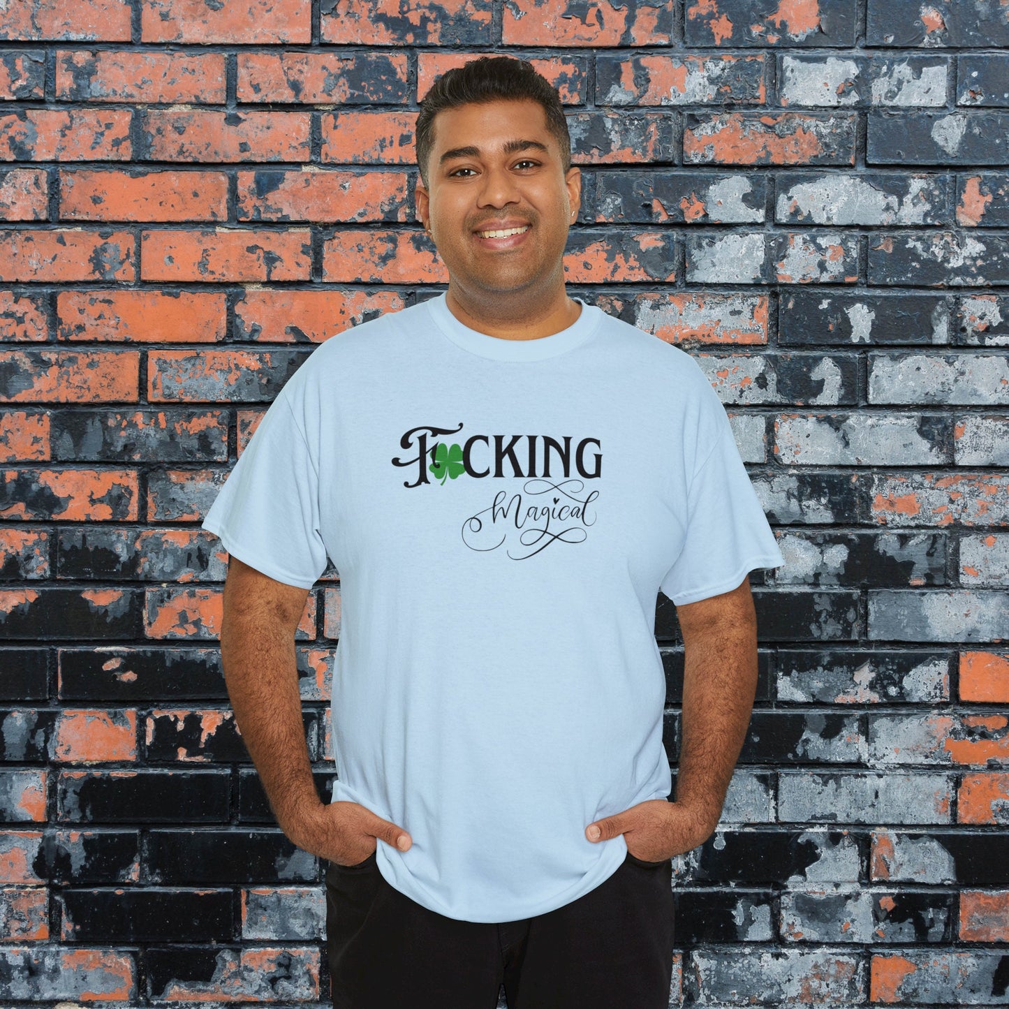 F*cking Magical Minimalist St. Patrick's Day Tee, St Paddy's Funny Drinking Shirt