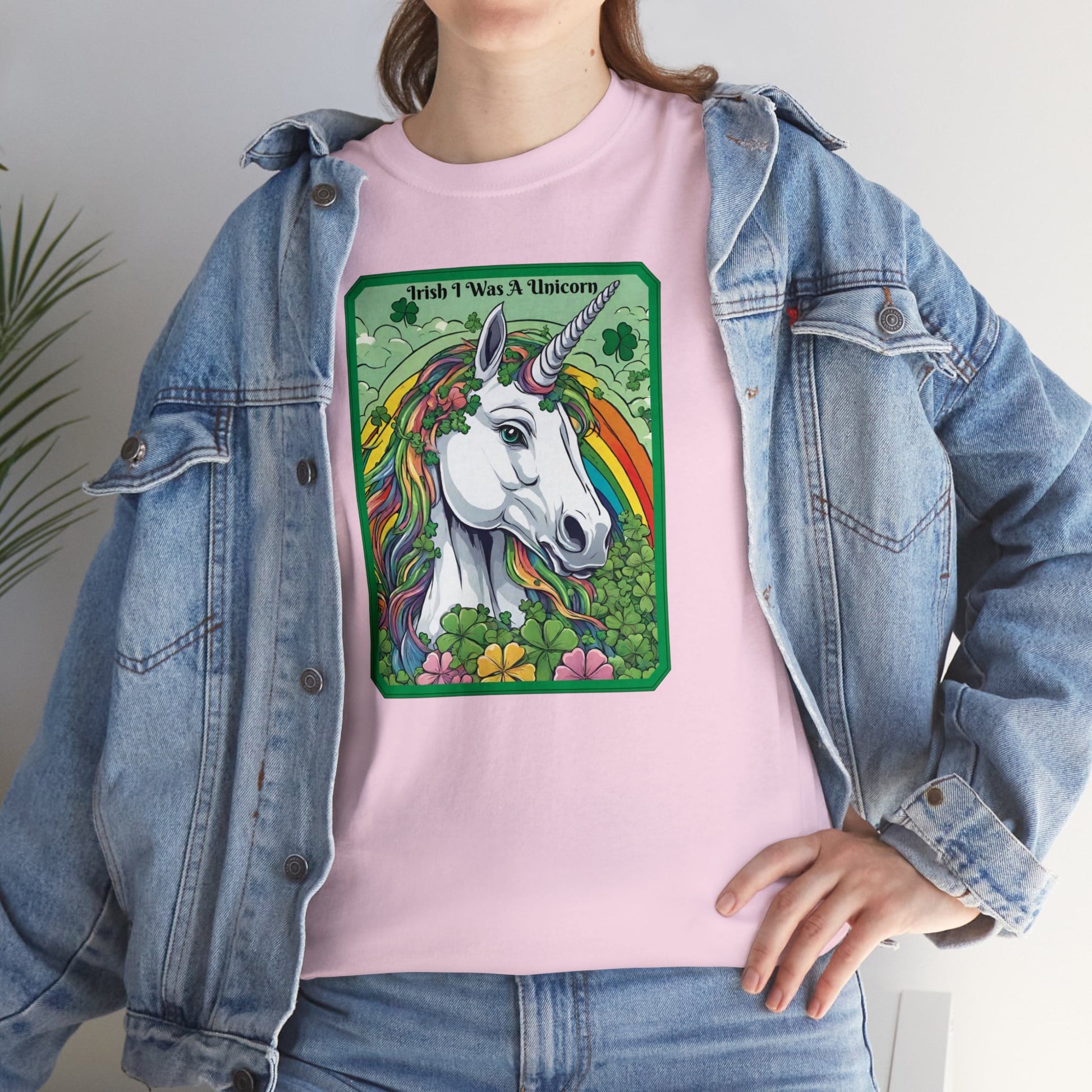 Irish I Was A Unicorn St. Patrick's Day Tee, Bright & Funny Rainbow Unicorn Shirt