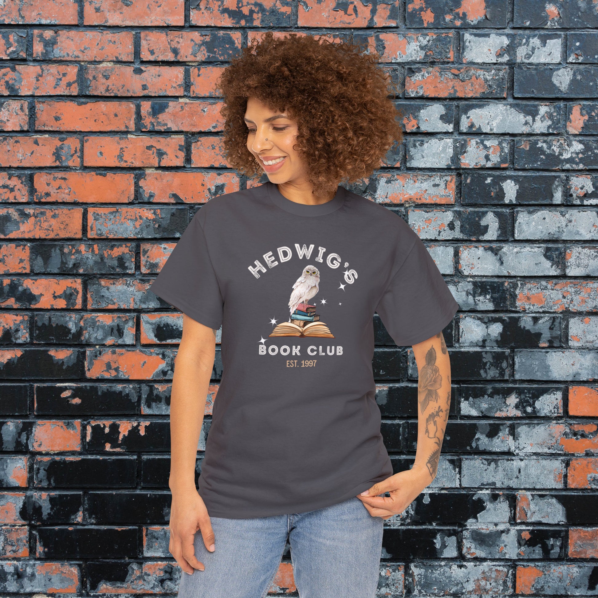 Hedwig's Book Club Est. 1997 Harry Potter Inspired Tee, Fantasy Book Worm Gifts, Universal Matching Shirts